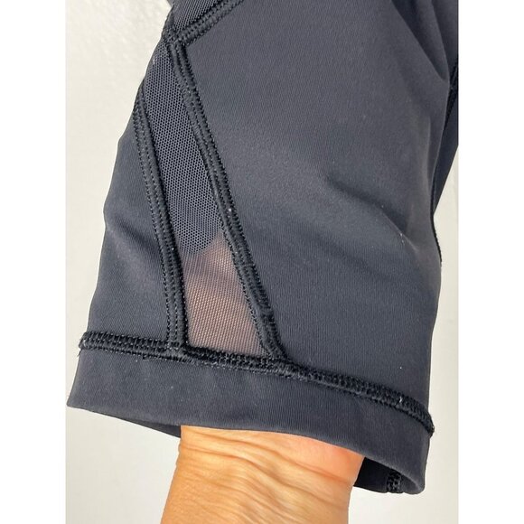 LULULEMON LEGGINGS SIZE 6 BLACK CAPRI LENGTH MESH‎ - Picture 11 of 12